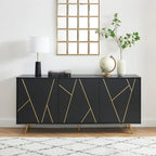 Buffet en bois de 63 pouces avec rangement