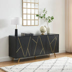 Buffet en bois de 63 pouces avec rangement