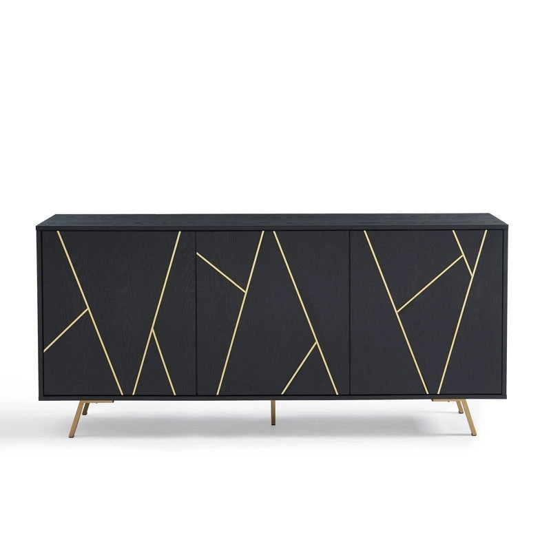 Buffet en bois de 63 pouces avec rangement