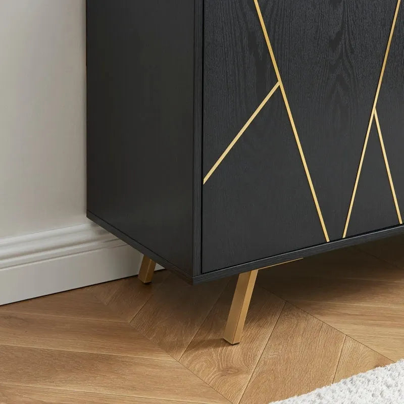 Buffet en bois de 63 pouces avec rangement