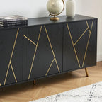 Buffet en bois de 63 pouces avec rangement