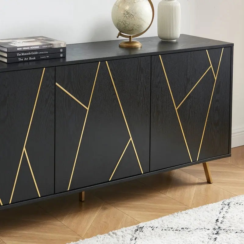 Buffet en bois de 63 pouces avec rangement