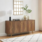 Buffet en bois de 63 pouces avec rangement