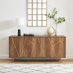 Buffet en bois de 63 pouces avec rangement