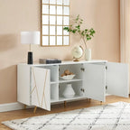 Buffet en bois de 63 pouces avec rangement