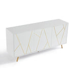 Buffet en bois de 63 pouces avec rangement