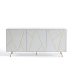 Buffet en bois de 63 pouces avec rangement