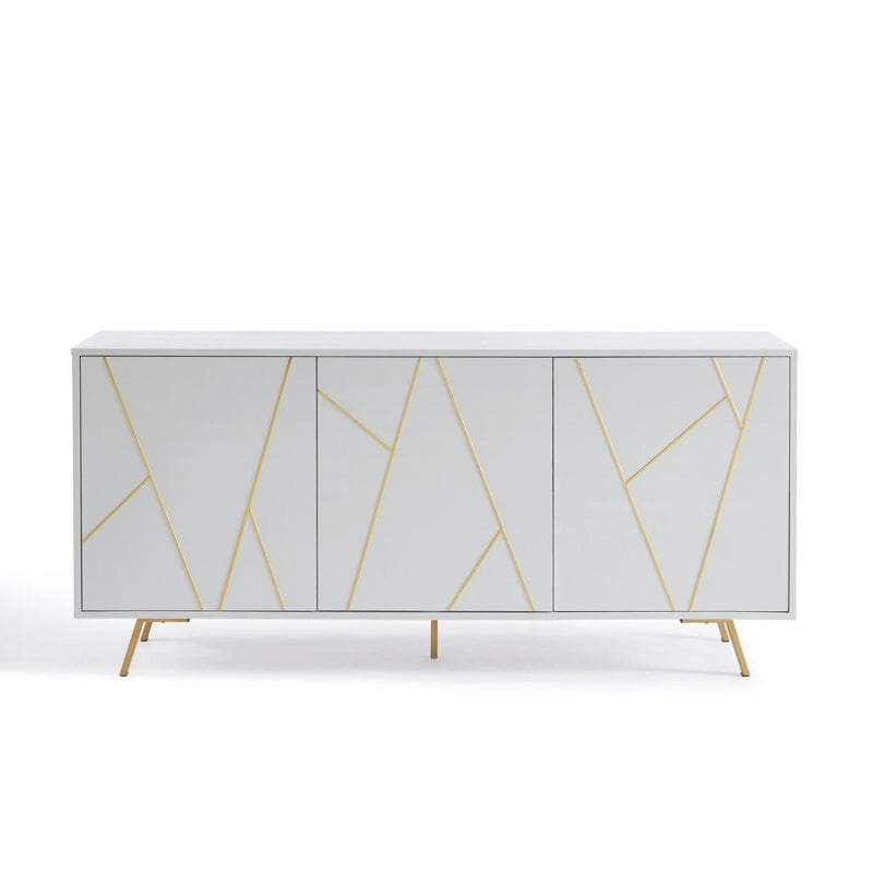 Buffet en bois de 63 pouces avec rangement