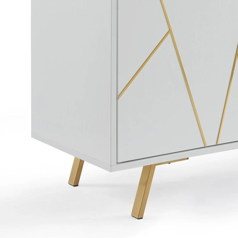Buffet en bois de 63 pouces avec rangement