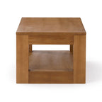 Table basse rectangulaire avec étagère inférieure