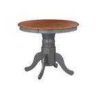 Table de salle à manger en bois massif de style ferme avec rallonge