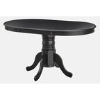 Table de salle à manger en bois massif de style ferme avec rallonge