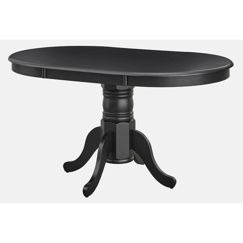 Table de salle à manger en bois massif de style ferme avec rallonge