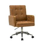 Chaise de bureau capitonnée à hauteur réglable avec 5 roulettes