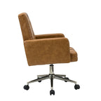 Chaise de bureau capitonnée à hauteur réglable avec 5 roulettes