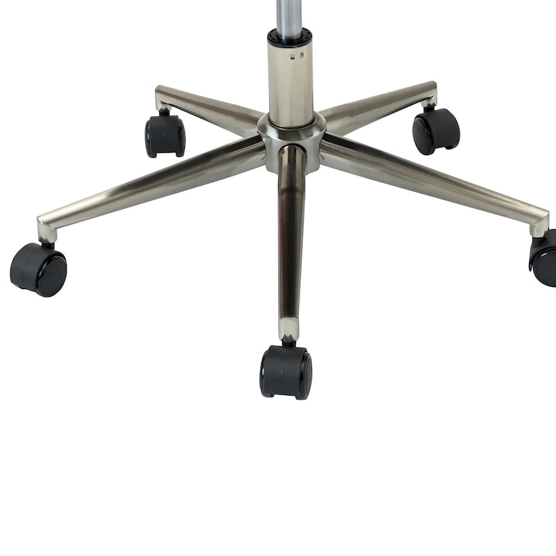 Chaise de bureau capitonnée à hauteur réglable avec 5 roulettes