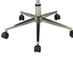 Chaise de bureau capitonnée à hauteur réglable avec 5 roulettes