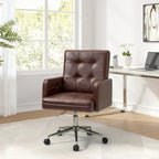 Chaise de bureau capitonnée à hauteur réglable avec 5 roulettes