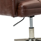 Chaise de bureau capitonnée à hauteur réglable avec 5 roulettes