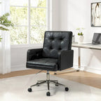 Chaise de bureau capitonnée à hauteur réglable avec 5 roulettes