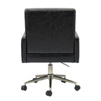 Chaise de bureau capitonnée à hauteur réglable avec 5 roulettes