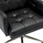 Chaise de bureau capitonnée à hauteur réglable avec 5 roulettes