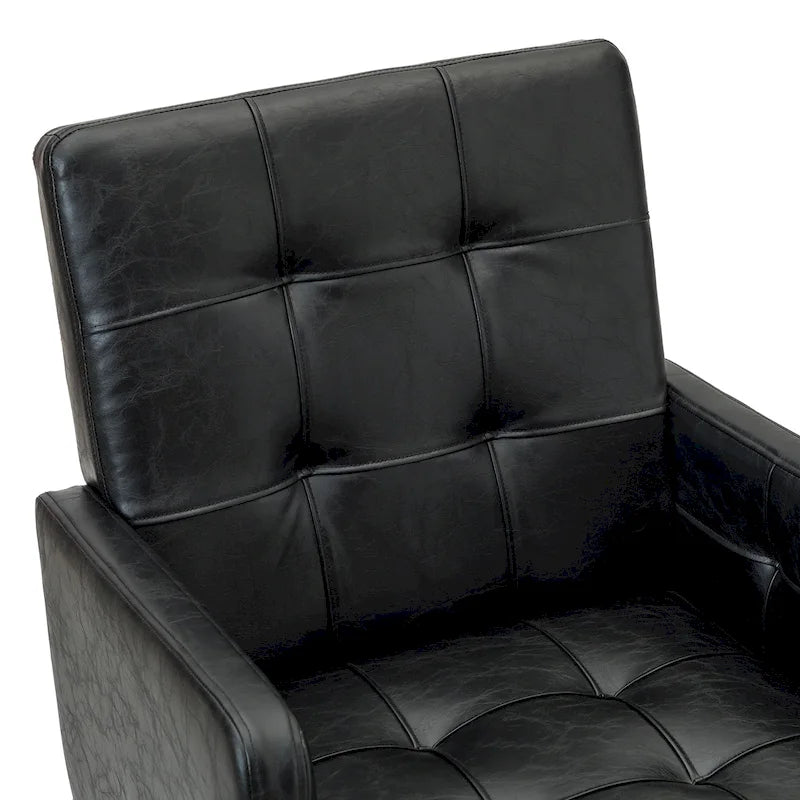 Chaise de bureau capitonnée à hauteur réglable avec 5 roulettes