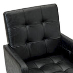 Chaise de bureau capitonnée à hauteur réglable avec 5 roulettes