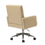 Chaise de bureau capitonnée à hauteur réglable avec 5 roulettes