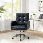 Chaise de bureau capitonnée à hauteur réglable avec 5 roulettes