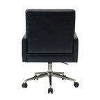 Chaise de bureau capitonnée à hauteur réglable avec 5 roulettes