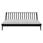 Lit de repos double en bois vintage