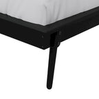 Lit de repos double en bois vintage