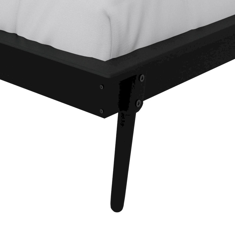 Lit de repos double en bois vintage