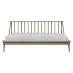 Lit de repos double en bois vintage