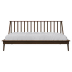 Lit de repos double en bois vintage