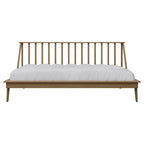 Lit de repos double en bois vintage