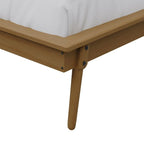 Lit de repos double en bois vintage