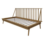 Lit de repos double en bois vintage