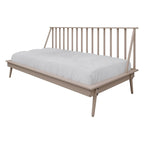 Lit de repos double en bois vintage