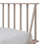 Lit de repos double en bois vintage