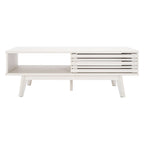 Table basse Mid-Century avec étagère de rangement - 117 cm (L) x 58 cm (P) x 41 cm (H)