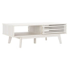 Table basse Mid-Century avec étagère de rangement - 117 cm (L) x 58 cm (P) x 41 cm (H)