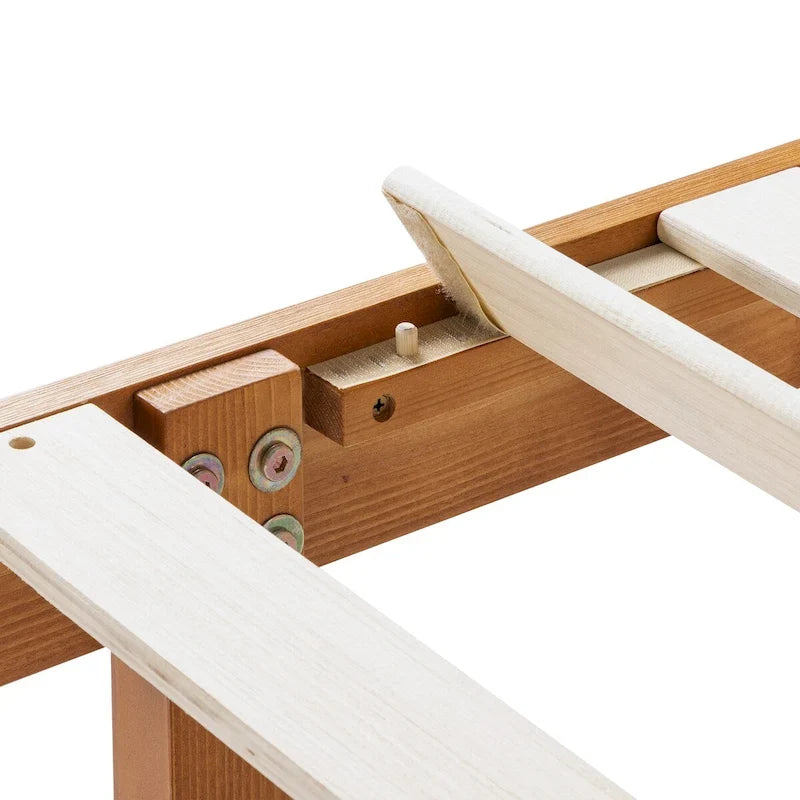 Cadre de lit plateforme en bois massif