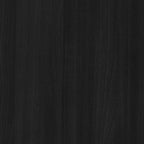 Commode noire de style Mid-Century Modern avec 6 tiroirs