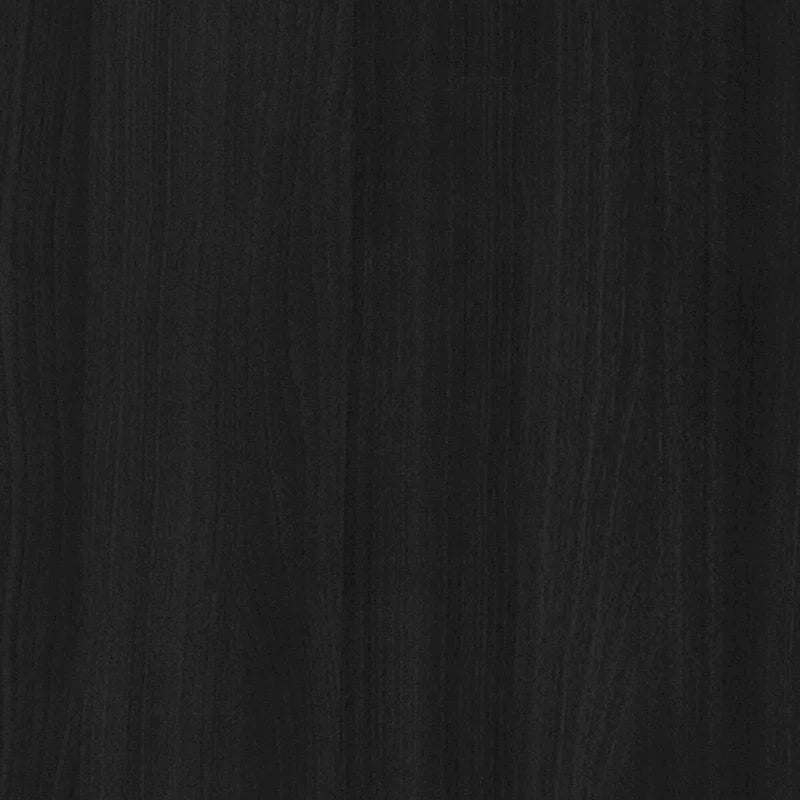 Commode noire de style Mid-Century Modern avec 6 tiroirs