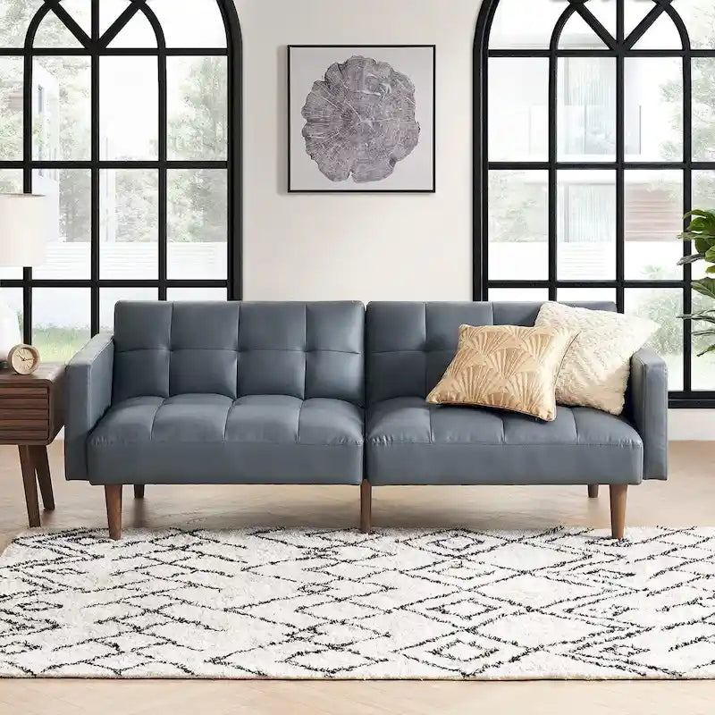 Canapé Futon Convertible avec Dossier Inclinable Séparé