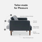 Canapé Futon Convertible avec Dossier Inclinable Séparé