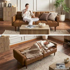Canapé Futon Convertible avec Dossier Inclinable Séparé