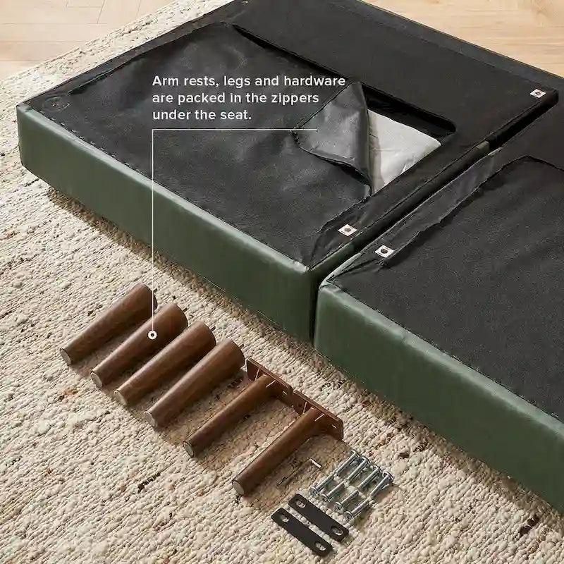 Canapé Futon Convertible avec Dossier Inclinable Séparé